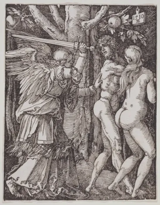 Framed Print : Small Passion. The expulsion from Paradise Framed Print : Small Passion. The expulsion from Paradise