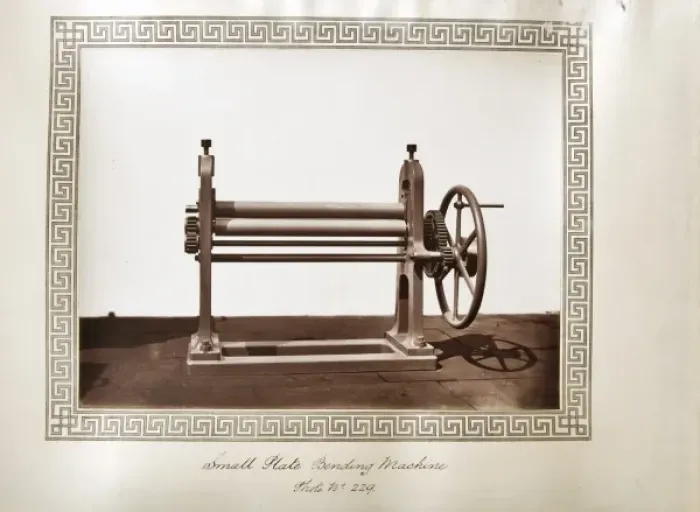 Framed Print : Small plate bending machine Framed Print : Small plate bending machine