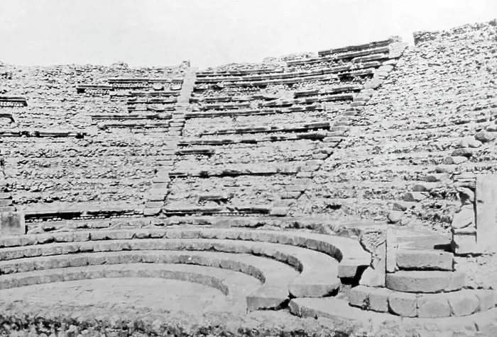 Framed Print : The Small Theatre, Pompeii, Italy, Victorian period Framed Print : The Small Theatre, Pompeii, Italy, Victorian period