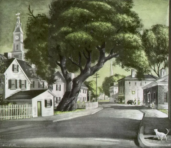 Framed Print : Small Town America Date: 1947 Framed Print : Small Town America Date: 1947