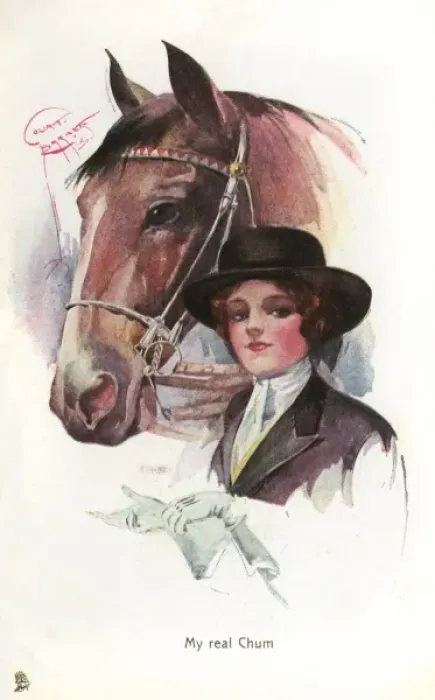 Framed Print : A smart lady rider with her mount Framed Print : A smart lady rider with her mount