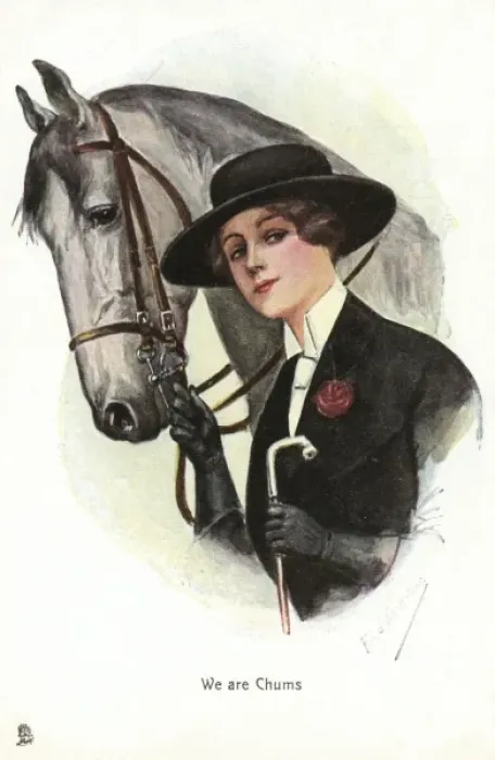 Framed Print : A smart lady rider with her mount Framed Print : A smart lady rider with her mount
