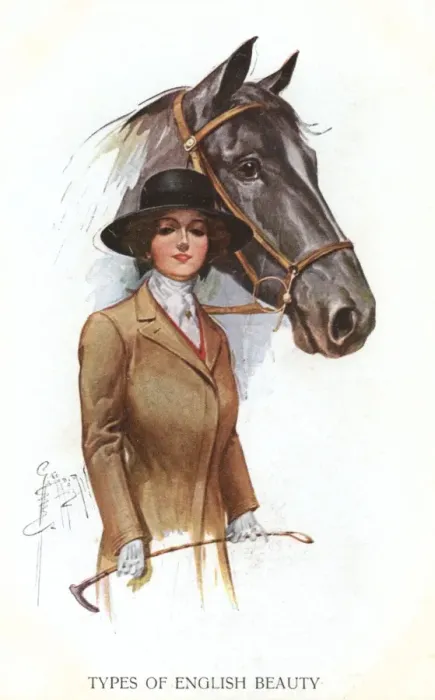 Framed Print : A smart lady rider with her mount Framed Print : A smart lady rider with her mount