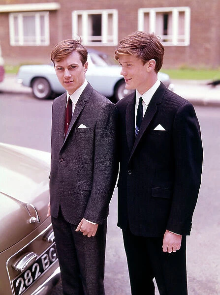 Two smartly-dressed teenage boys - circa 1964