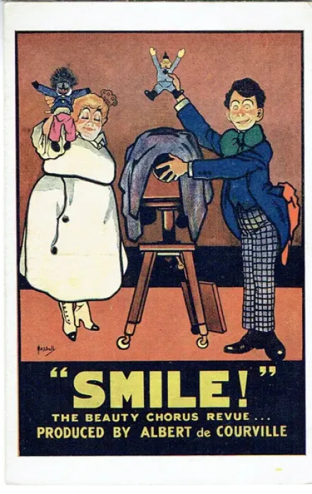 Framed Print : Smile! Revue by Albert de Courville and Wal Pink Framed Print : Smile! Revue by Albert de Courville and Wal Pink