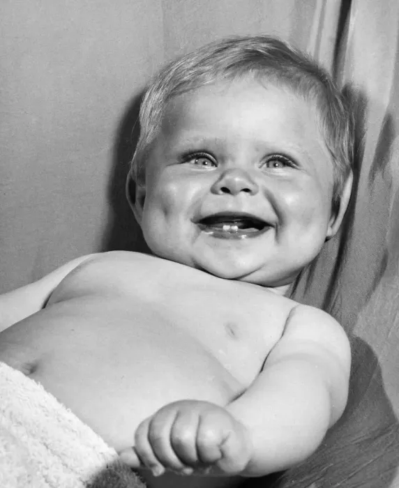 Framed Print : Smiling baby girl Framed Print : Smiling baby girl