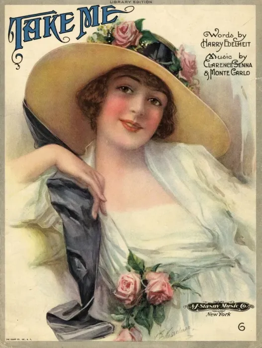 Framed Print : Smiling lady on a music sheet Framed Print : Smiling lady on a music sheet