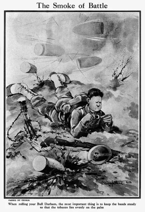 Framed Print : The Smoke of Battle, by Bairnsfather Framed Print : The Smoke of Battle, by Bairnsfather