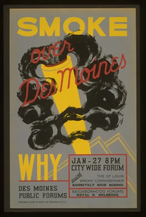 Framed Print : Smoke over Des Moines, why Des Moines Public Forums Framed Print : Smoke over Des Moines, why Des Moines Public Forums
