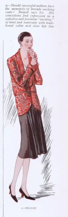 Framed Print : A smoking dress by Brandt, Paris, 1926