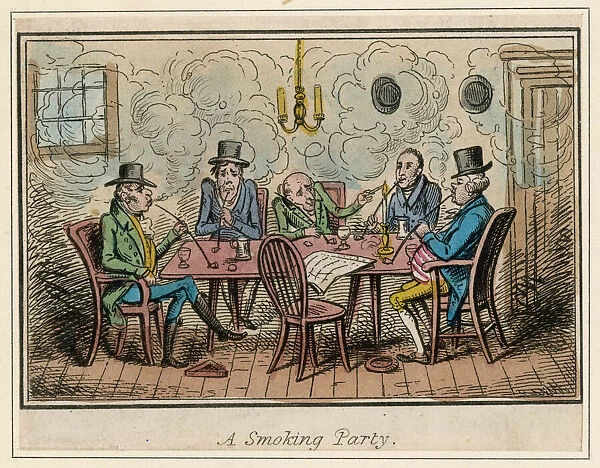 A Smoking Party C. 1825