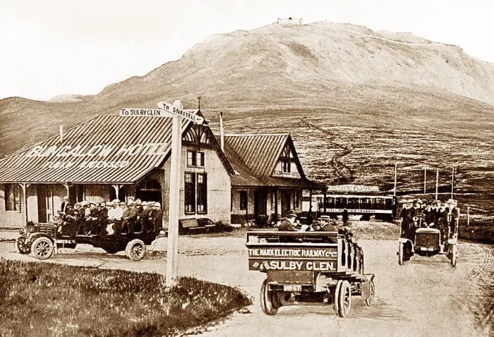 Framed Print : Snaefell, Electric Railway, Bungalow Station Isle of Man Framed Print : Snaefell, Electric Railway, Bungalow Station Isle of Man