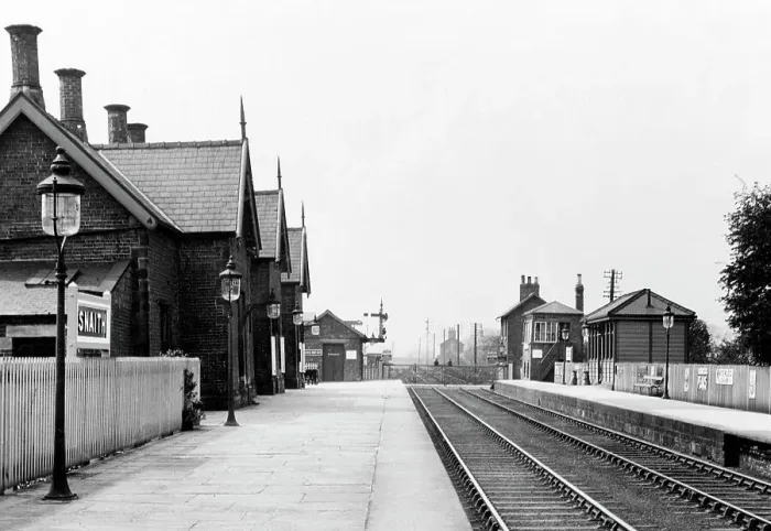 Framed Print : Snaith Railway Station early 1900s Framed Print : Snaith Railway Station early 1900s