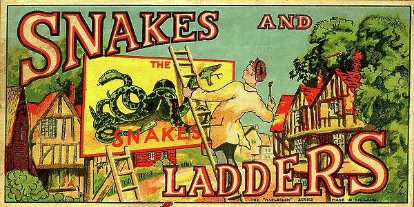 Snakes and Ladders box lid