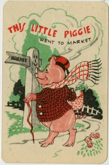 Framed Print : Snap card - This little piggie went to market Framed Print : Snap card - This little piggie went to market