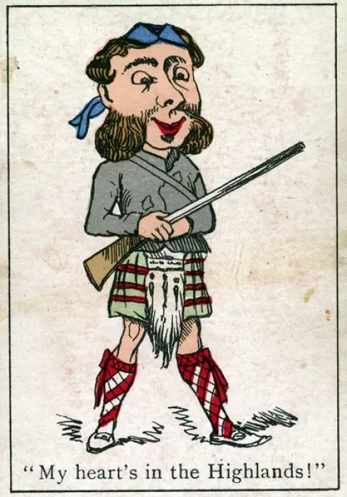 Framed Print : Snap Playing Card - Scots Highlander Framed Print : Snap Playing Card - Scots Highlander