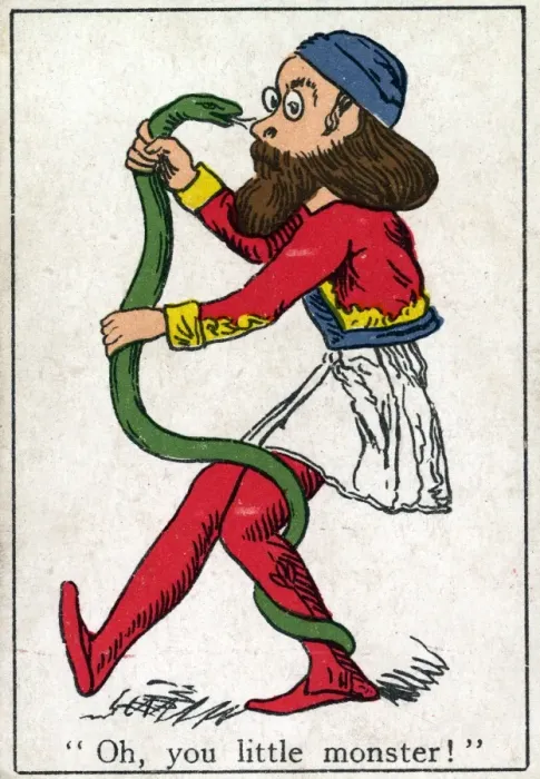 Framed Print : Snap Playing Card - Snake Charmer Framed Print : Snap Playing Card - Snake Charmer