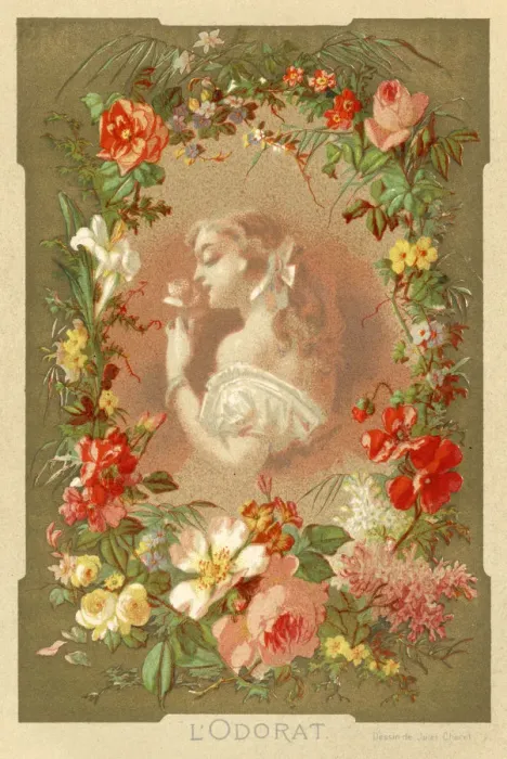 Framed Print : Sniffing Girl Bordered Framed Print : Sniffing Girl Bordered