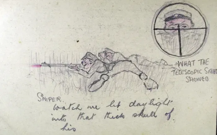 Framed Print : SNIPER: Watch me let daylight into that thick skull of his Framed Print : SNIPER: Watch me let daylight into that thick skull of his