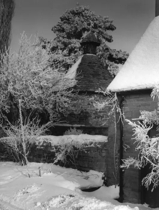 Framed Print : Snow-Covered Dovecote Framed Print : Snow-Covered Dovecote