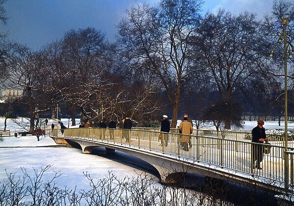Snow, Regents Park, London