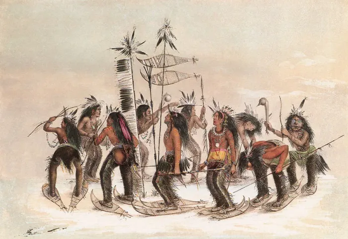Framed Print : The Snow-Shoe Dance Date: 1858 Framed Print : The Snow-Shoe Dance Date: 1858