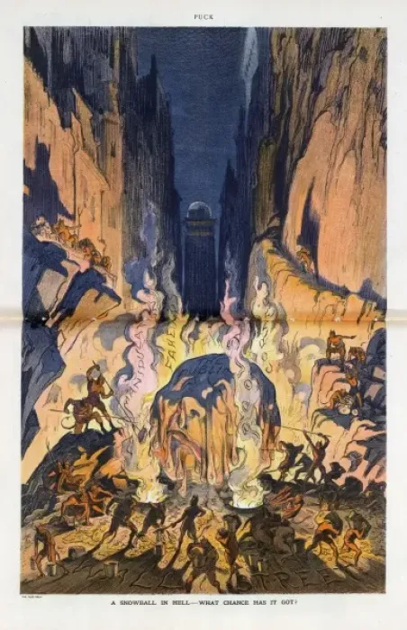 Framed Print : A snowball in hell - what chance has it got? Framed Print : A snowball in hell - what chance has it got?