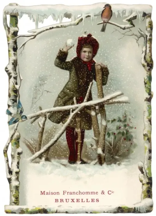 Framed Print : Snowball Throw C1880 Framed Print : Snowball Throw C1880