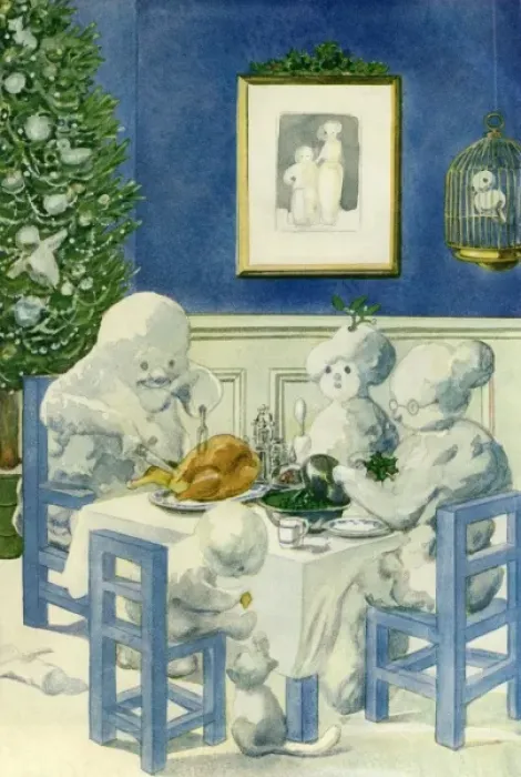 Framed Print : The Snowmans Christmas by Oliver Herford Framed Print : The Snowmans Christmas by Oliver Herford
