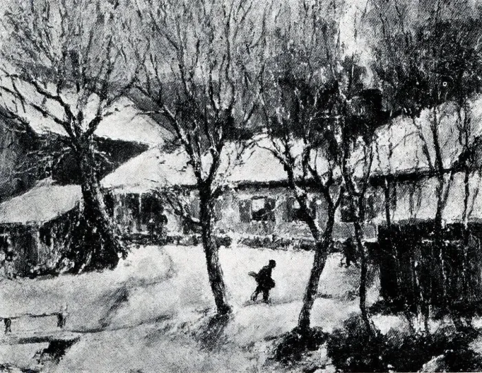 Framed Print : Snowy scene Framed Print : Snowy scene