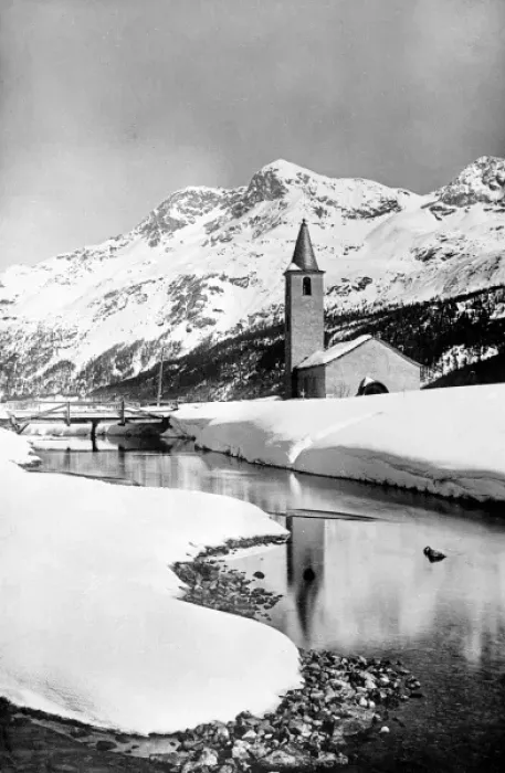 Framed Print : Snowy Swiss Village Framed Print : Snowy Swiss Village