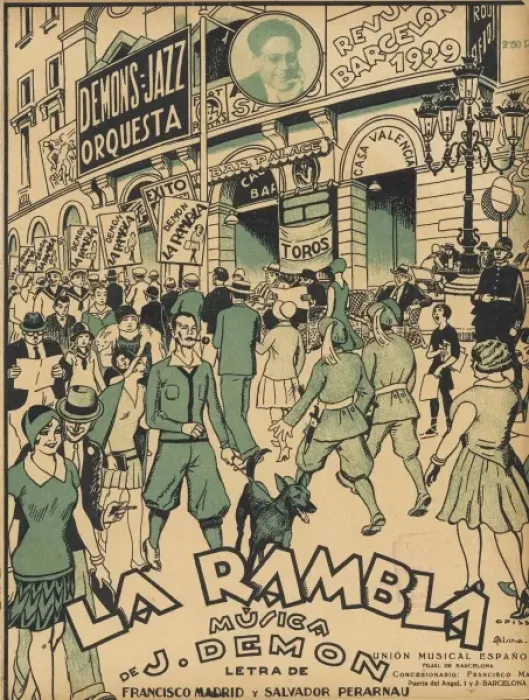 Framed Print : Social / Barcelona Rambla Framed Print : Social / Barcelona Rambla
