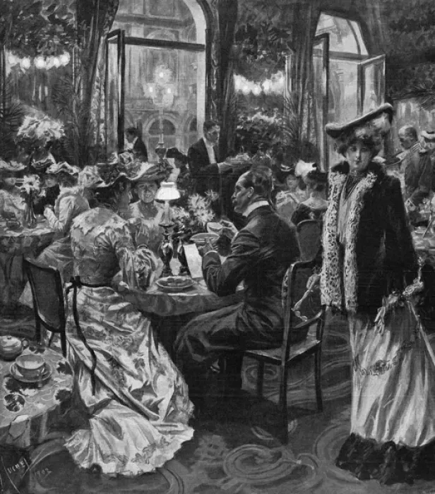 Framed Print : Social / Berlin Teatime Framed Print : Social / Berlin Teatime