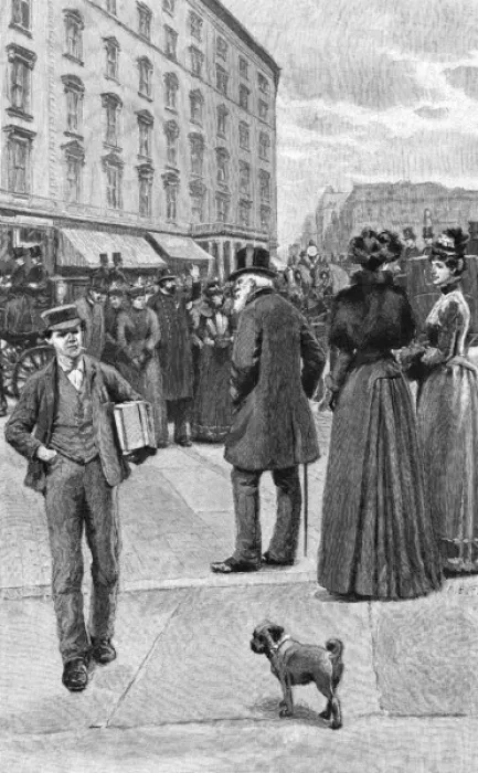 Framed Print : Social / Broadway 1891 Framed Print : Social / Broadway 1891