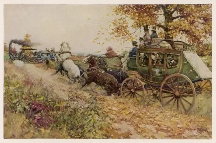 Framed Print : Social  /  Us Coach  /  Train