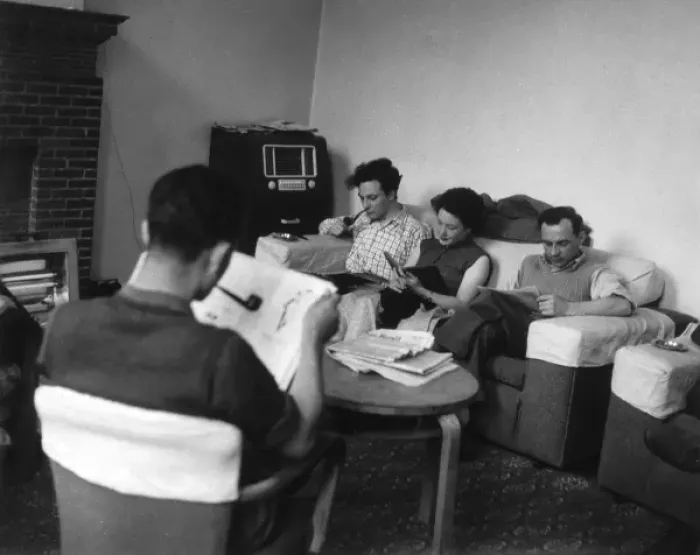 Framed Print : Social / Common Room 1950S Framed Print : Social / Common Room 1950S