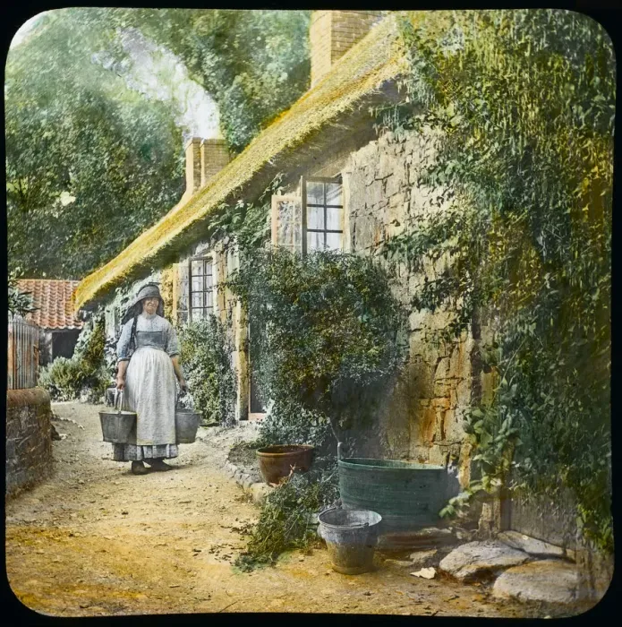 Framed Print : SOCIAL / COTTAGE C1880S Framed Print : SOCIAL / COTTAGE C1880S