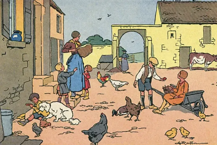 Framed Print : Social / Country Children Framed Print : Social / Country Children