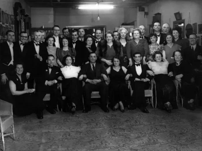 Framed Print : Social event, group photograph Framed Print : Social event, group photograph