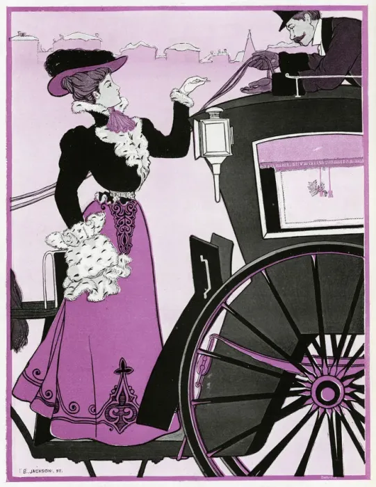 Framed Print : Social - Hansom Fare 1898 Framed Print : Social - Hansom Fare 1898