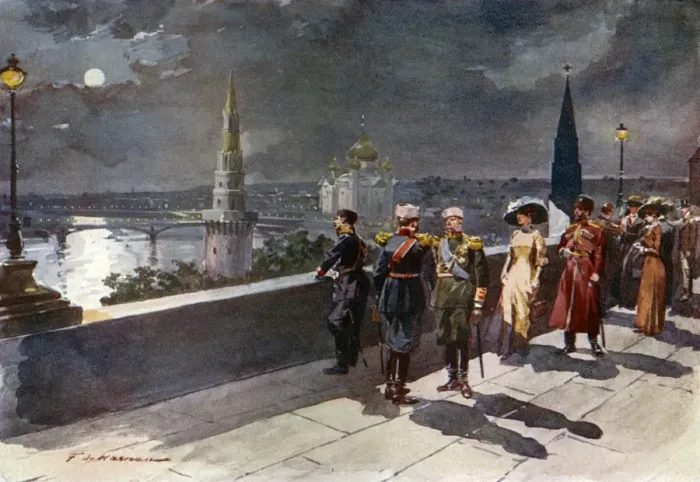 Framed Print : Social / Kremlin View 1913 Framed Print : Social / Kremlin View 1913