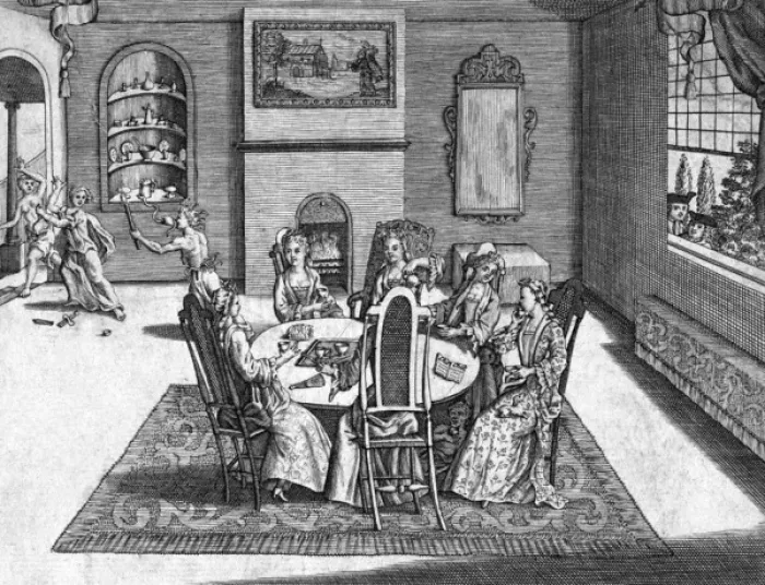 Framed Print : Social / Ladies Gossipping Framed Print : Social / Ladies Gossipping