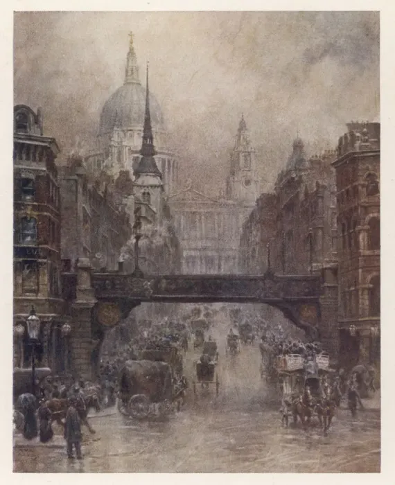 Framed Print : SOCIAL / LUDGATE HILL 20C Framed Print : SOCIAL / LUDGATE HILL 20C