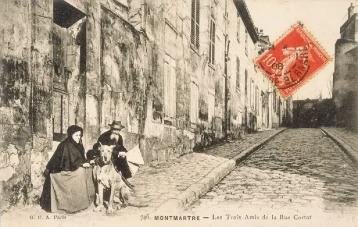 Framed Print : Social / Rue Cortot 1908 Framed Print : Social / Rue Cortot 1908
