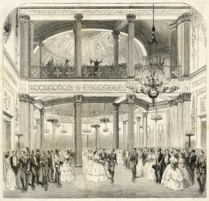 Framed Print : Social / Russia / Ball 1858 Framed Print : Social / Russia / Ball 1858