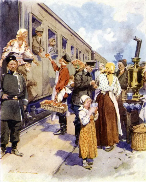 Framed Print : SOCIAL / RUSSIAN TRAIN 20C Framed Print : SOCIAL / RUSSIAN TRAIN 20C