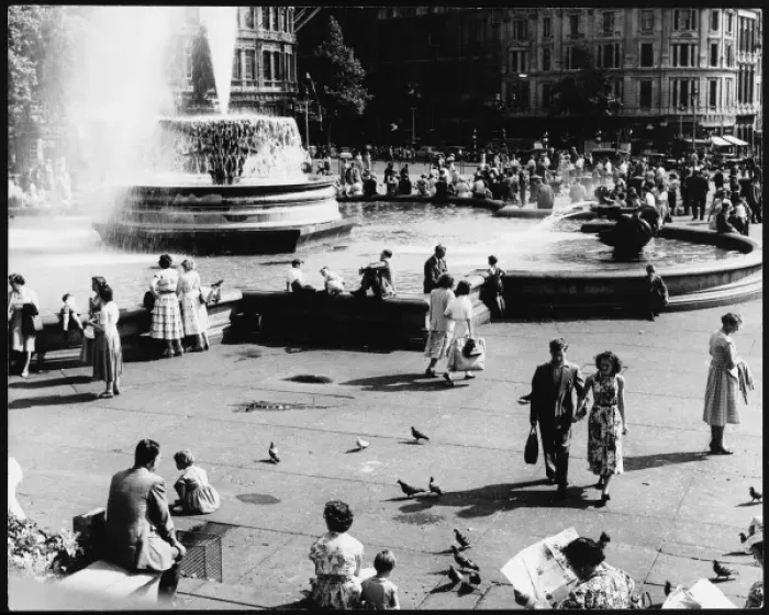 Framed Print : Social Scene 50S Framed Print : Social Scene 50S