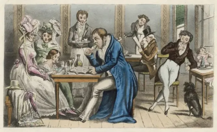 Framed Print : Social Scene / France / C19 Framed Print : Social Scene / France / C19