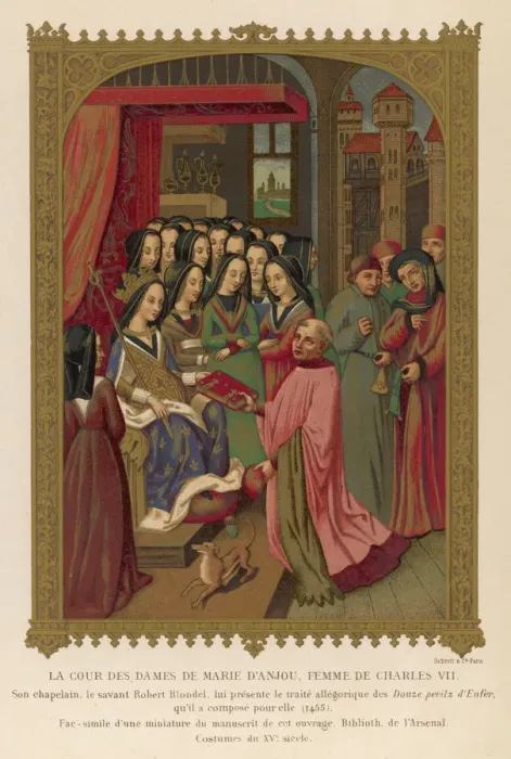 Framed Print : Social Scenes - France - 15th century Framed Print : Social Scenes - France - 15th century