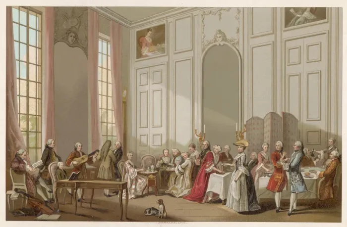 Framed Print : SOCIAL SCENES / FRANCE / C18 Framed Print : SOCIAL SCENES / FRANCE / C18